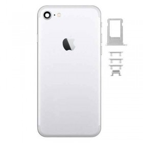 chasis iPhone 7 (tapa con logo + marco) blanco (plata)