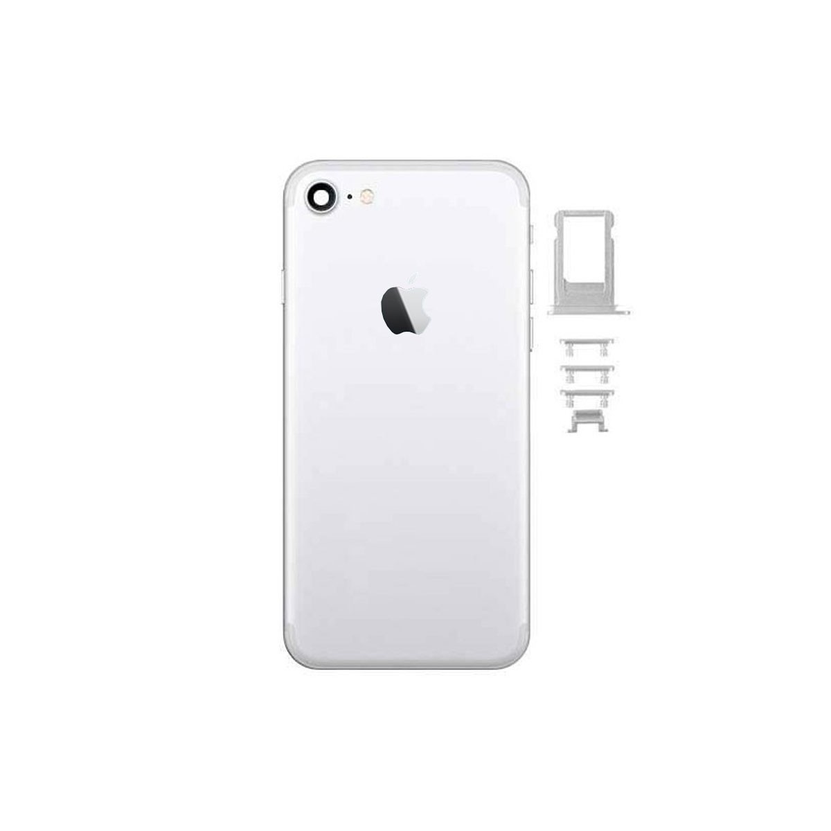 chasis iPhone 7 (tapa con logo + marco) branco (prata)