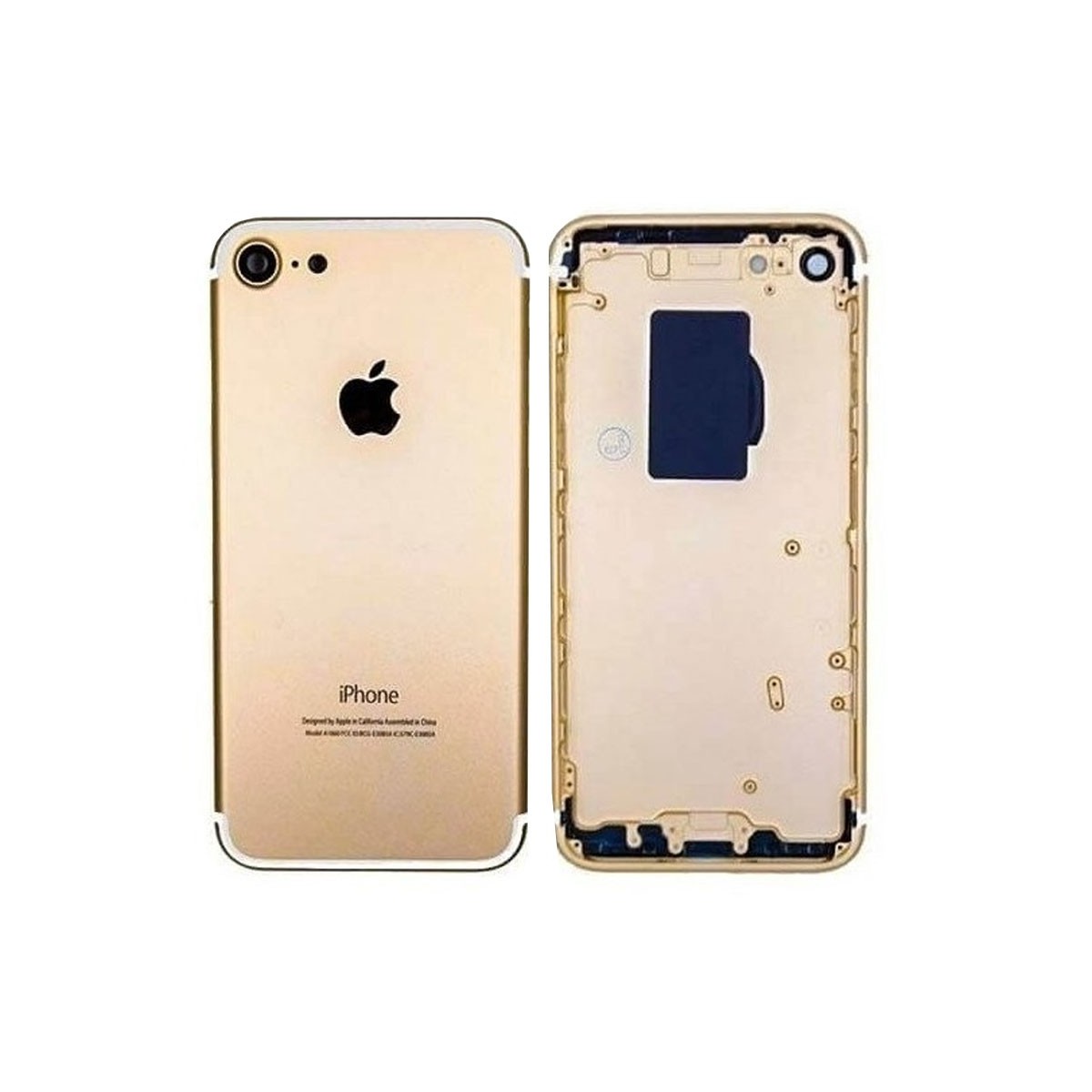 chasis iPhone 7 (tapa trasera con logo + marco) oro