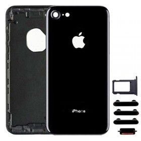 chasis iPhone 7 (tapa con logo + marco) negro brillante