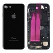 chasis iPhone 7 completo com componentes (tapa traseira com logo + marco) preto brillante