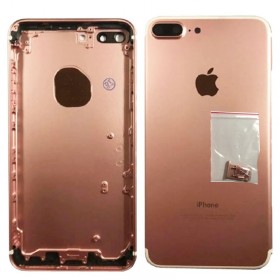chasis iPhone 7 Plus (tapa con logo + marco) oro rosa