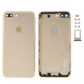chasis iPhone 7 Plus (tapa con logo + marco) oro