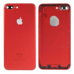 chasis iPhone 7 Plus (tapa con logo + marco) rojo
