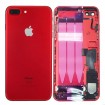 chasis iPhone 7 Plus completo com componentes (tapa traseira com logo + marco) rojo
