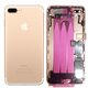 chasis iPhone 7 Plus completo con componentes (tapa trasera con logo + marco) oro