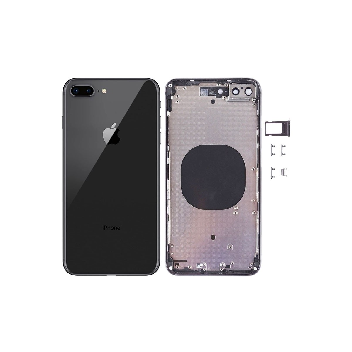 chasis/ Tapa trasera sin componentes iphone 8 plus A1897 Negro
