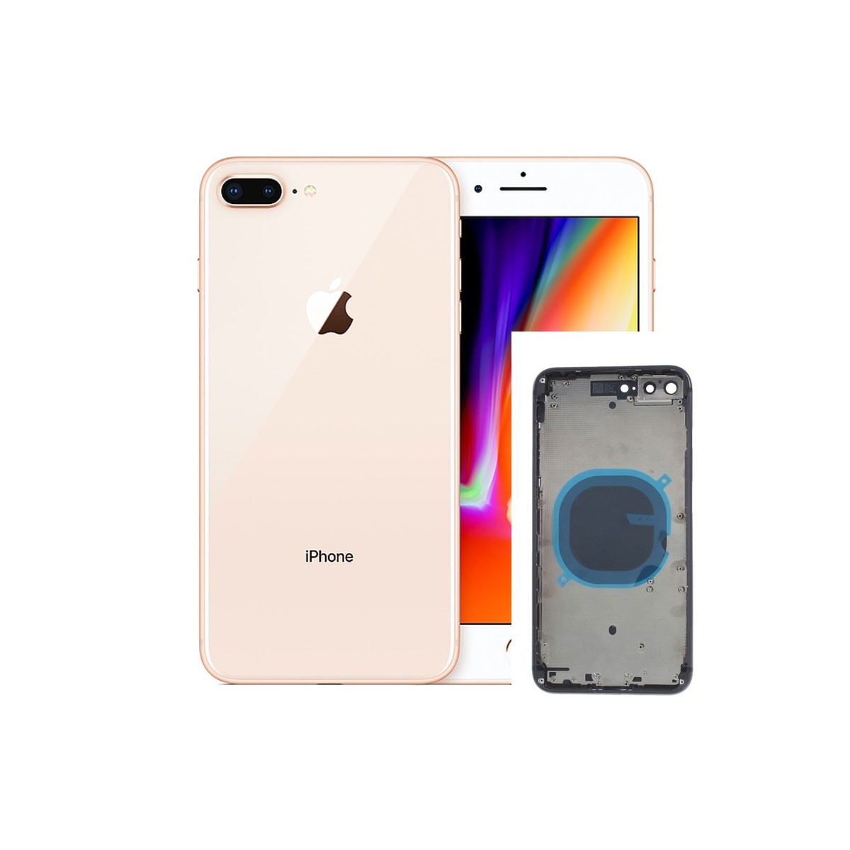 Cambio Chasis iPhone 8 Plus Negro