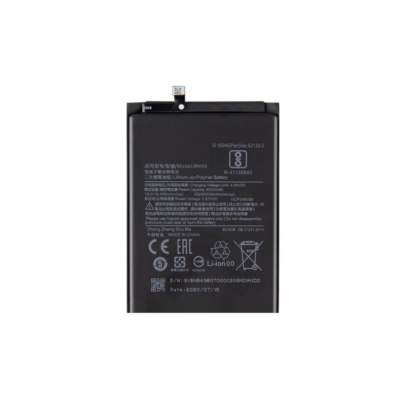 Bateria BN54 Xiaomi Redmi Note 9