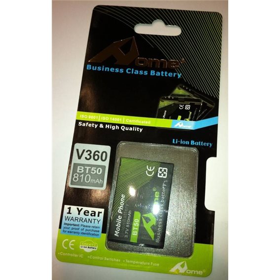 Motorola BT50, V980, V360, 810m/Ah LI-ION DE LARGA DURACION