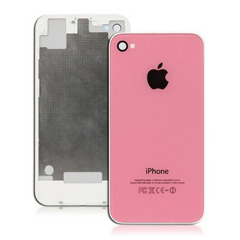 CARCASA TRASERA, TAPA DE BATERÍA ROSA PARA IPHONE 4S