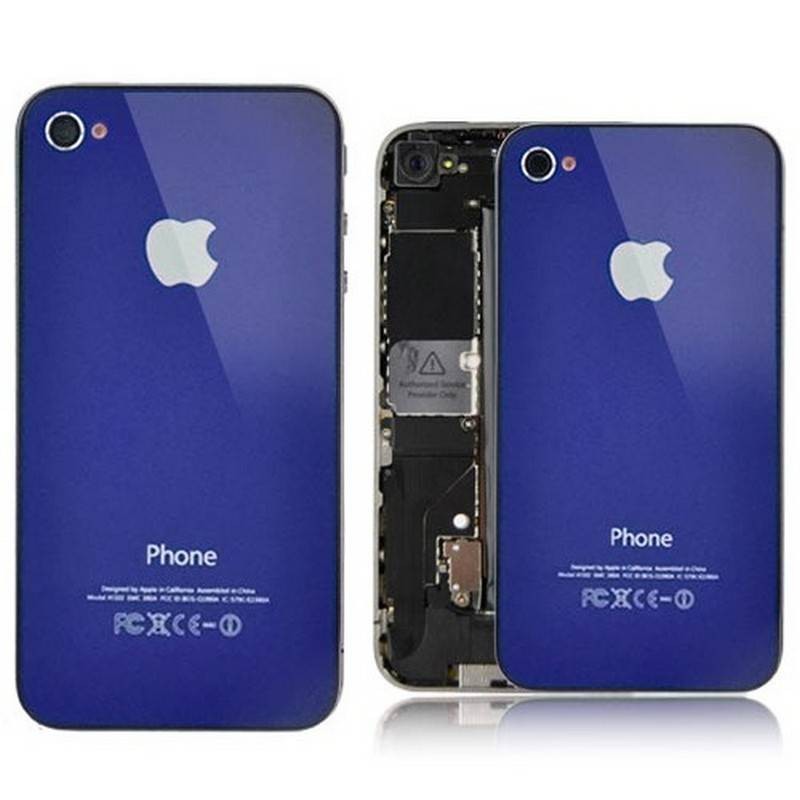 TAPA IPHONE 4 AZUL OSCURO