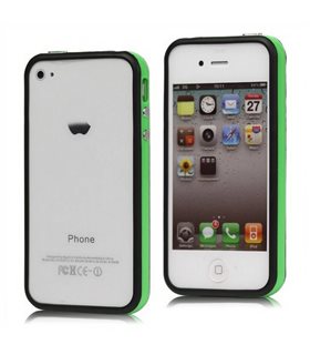 Bumper iphone 4/S verde y negro