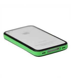 Bumper iphone 4/S verde y negro