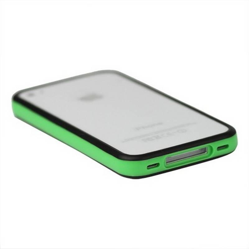 Bumper iphone 4/S verde y negro