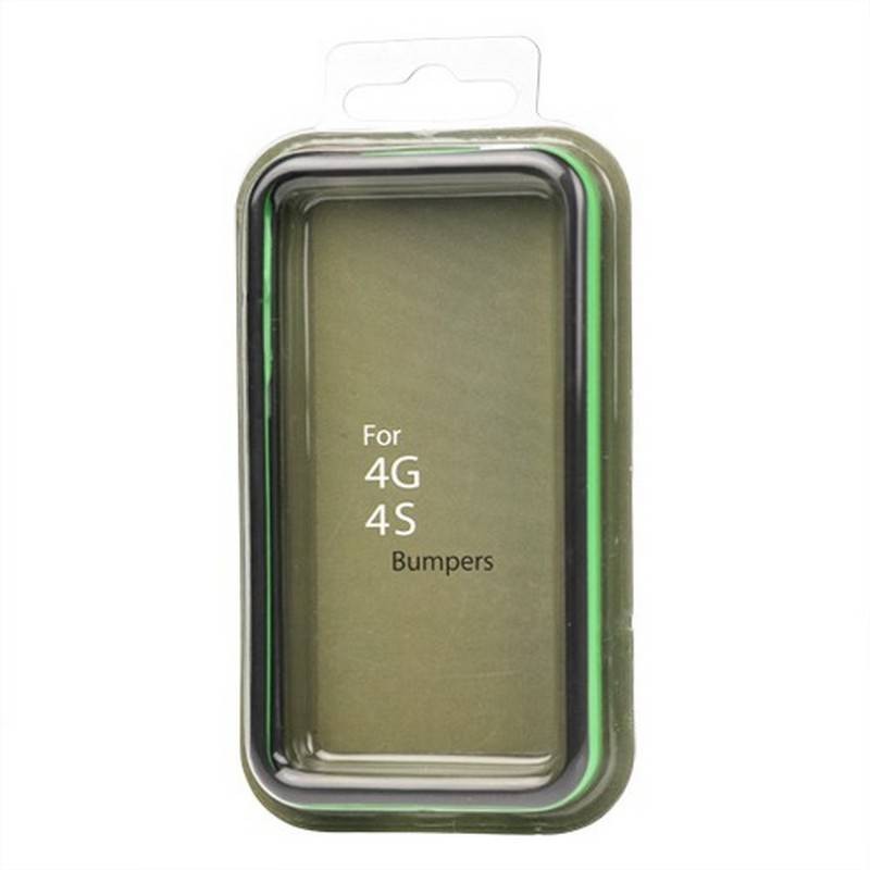 Bumper iphone 4/S verde y negro