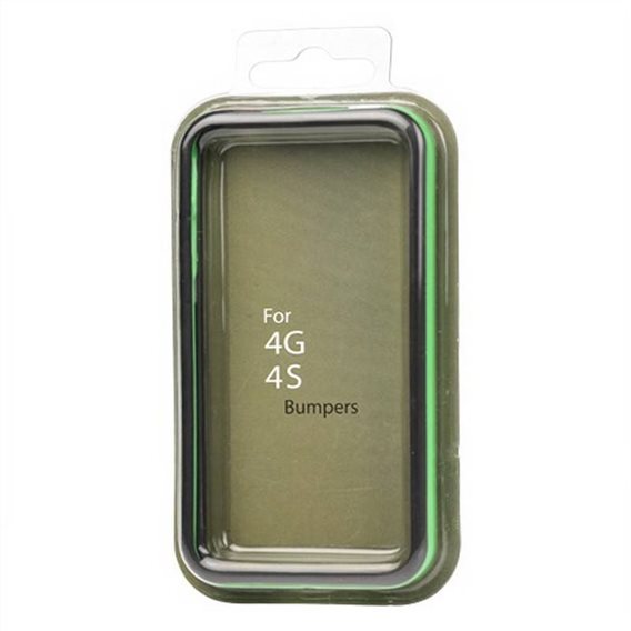 Bumper iphone 4/S verde y negro