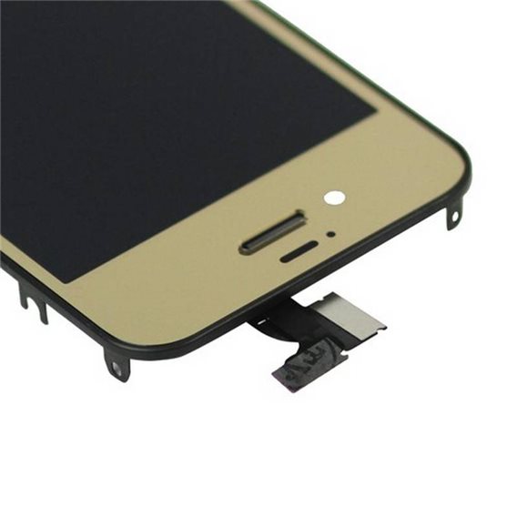 KIT RECAMBIO ECRÃ (Display) COMPLETA + TAPA TRASERA + BOTON HOME para iPhone 4S em COLOR ORO