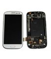 Ecrã completa + carcaça frontal samsung Galaxy S3 LTE i9305 cor branco