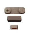 conjunto de botões iphone 5s cor dorado, ouro