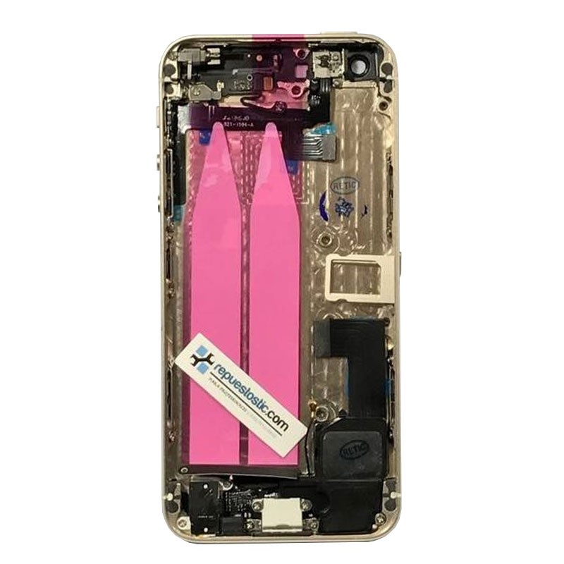 Carcaça tapa traseira completa em cor ouro para iPhone 5s