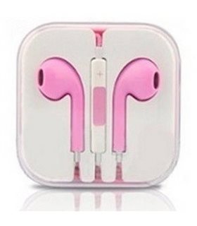 Fone de ouvidoes Cascos com Micrófono e Control Volume iphone rosa
