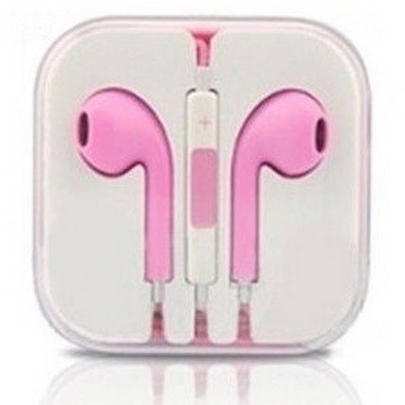Fone de ouvidoes Cascos com Micrófono e Control Volume iphone rosa