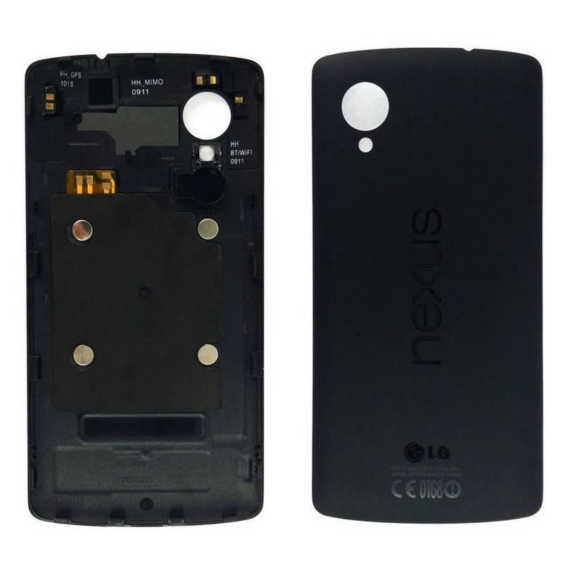 Original LG Nexus 5 d820 Tapa batería Tapa trasera tapa carcasa negro Black 