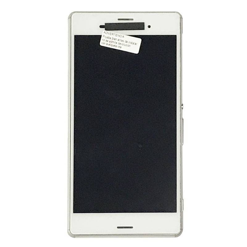 Pantalla completa con marco xperia z3 blanca