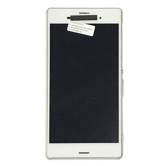 Pantalla completa con marco xperia z3 blanca