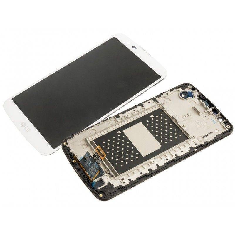 Pantalla LCD Display , Tactil Con Marco para LG K10 K420N Blanca