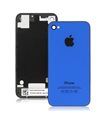 KIT RECAMBIO Ecrã (Display) COMPLETA + tapa traseira + boton home para iPhone 4S em cor azul