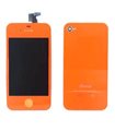 KIT RECAMBIO pantalla (Display) COMPLETA + tapa trasera + boton home para iPhone 4S en color NARANJA