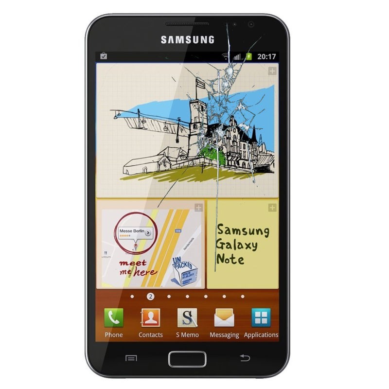 Reparacion pantalla Original Samsung NOTE1 N7000 NEGRA