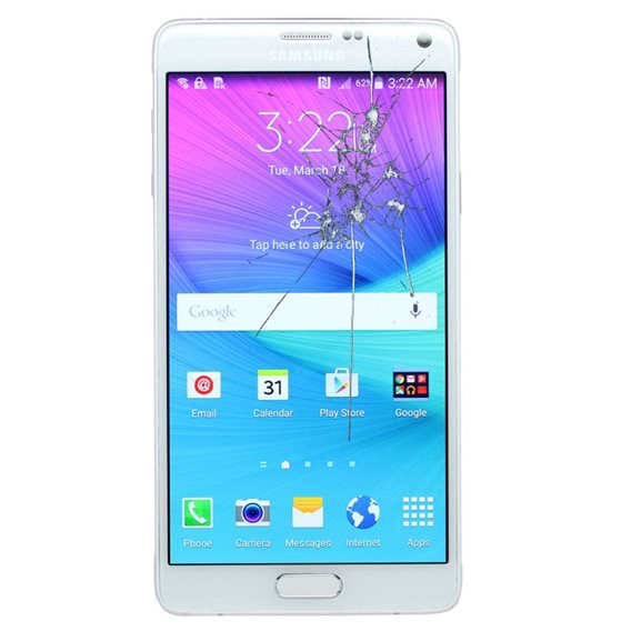 Reparaçao Ecrã Original Samsung NOTE4 N910F BLANCA