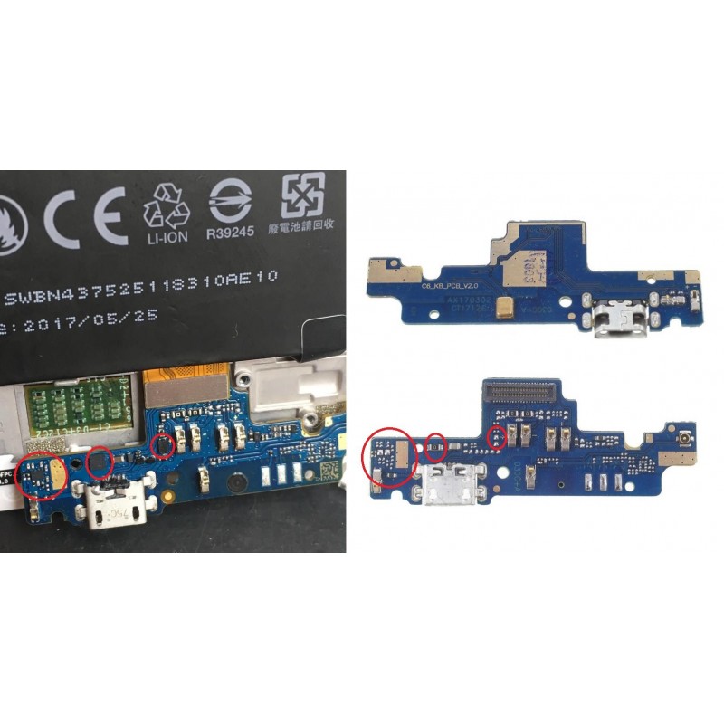 Modulo conector de carga Xiaomi Redmi Note 4x/ 4 Global (Narrow version)