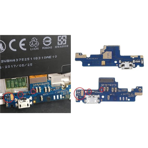 Modulo conector de carga Xiaomi Redmi Note 4x/ 4 Global (Narrow version)