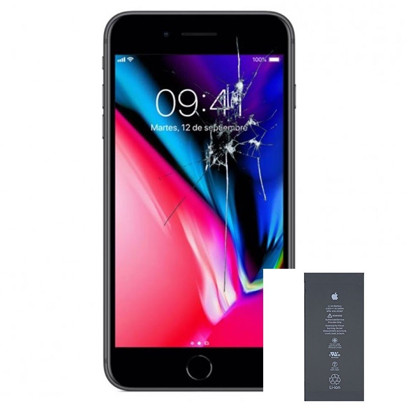 Reparacion/ cambio Pantalla completa + bateria para iPhone 8 Plus (A1864, A1897)