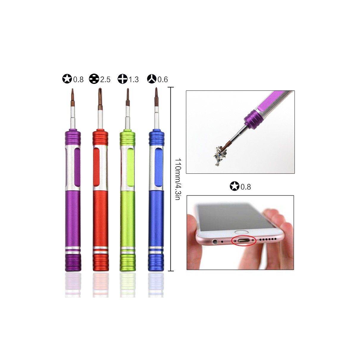 Kit herramientas 7 en 1 para iphone