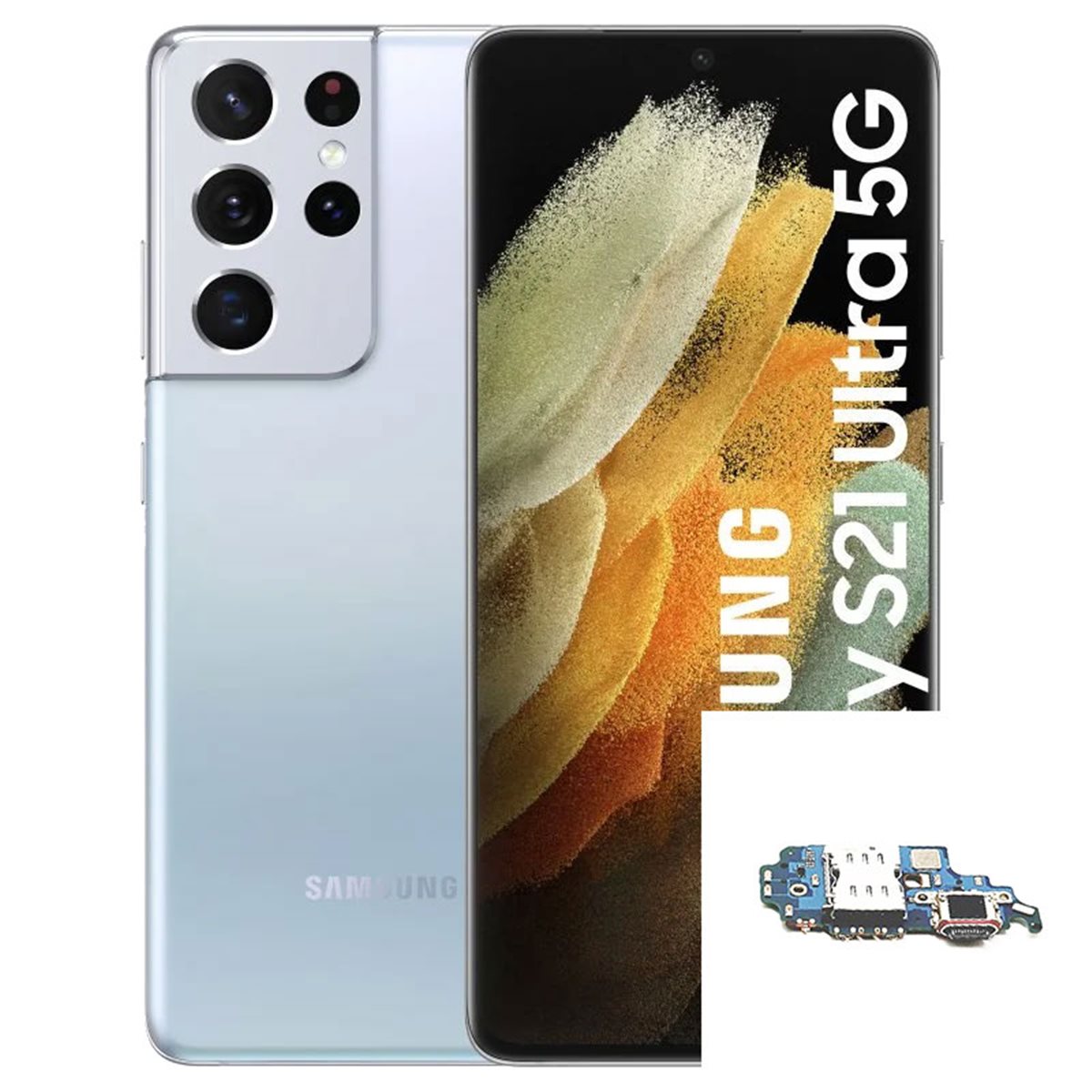 Reparacion/ cambio Lector SIM Samsung Galaxy S21 Ultra 5g G998B