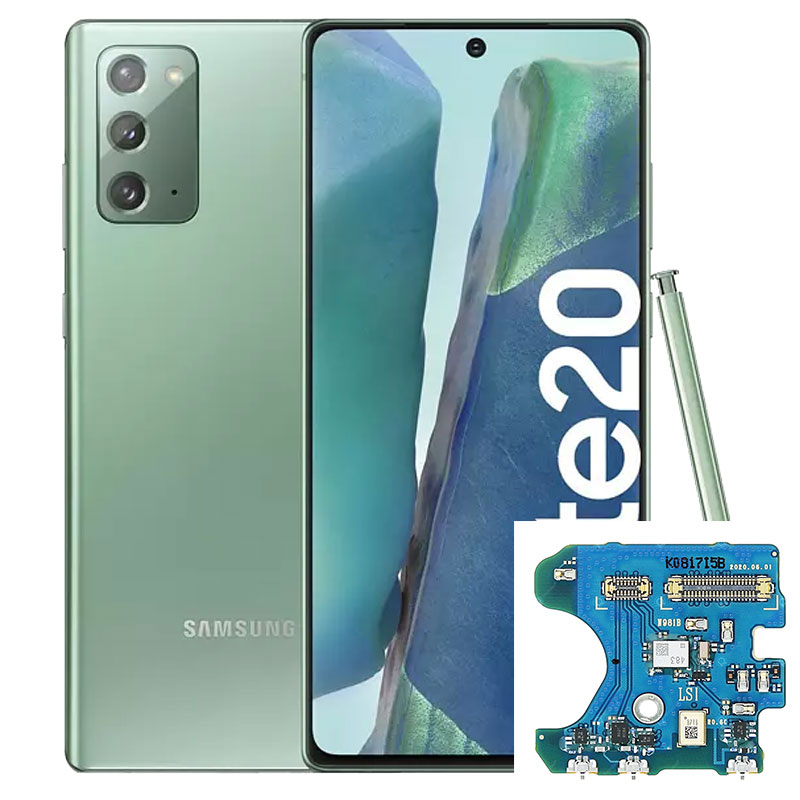 Reparacion/ cambio Microfono y antena original Samsung Galaxy Note 20/ 20 5G N980 N981