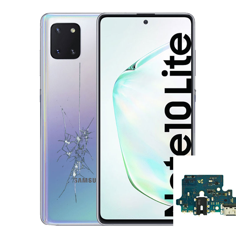 Reparacion/ cambio Modulo conector de carga y micro original Samsung Galaxy Note 10 Lite N770 Rojo