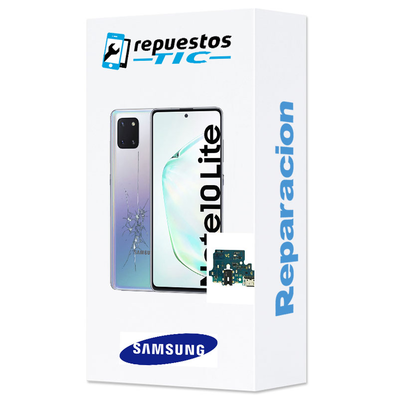 Reparacion/ cambio Modulo conector de carga y micro original Samsung Galaxy Note 10 Lite N770 Rojo