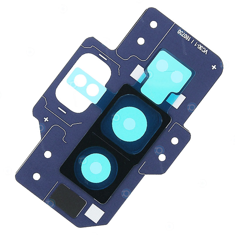 Placa y lente embellecedor de camara trasera original Samsung Galaxy Note 9 N960 Azul