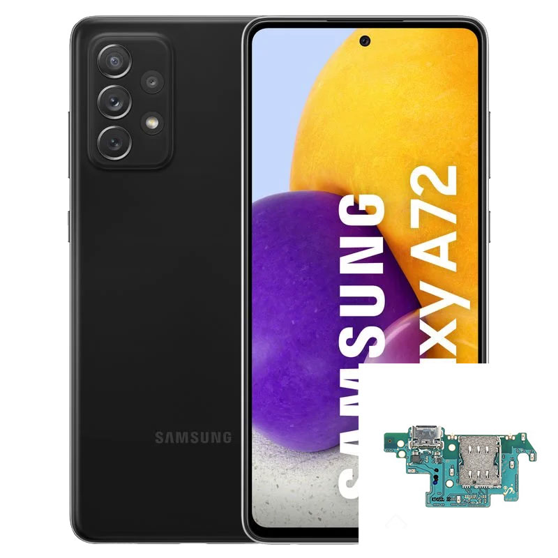 Reparacion/ cambio Modulo conector de carga y micro original Samsung Galaxy A72 A725 / 5G A726B