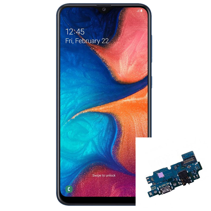 Reparacion/ cambio Modulo conector de carga y micro Samung Galaxy A20 A205