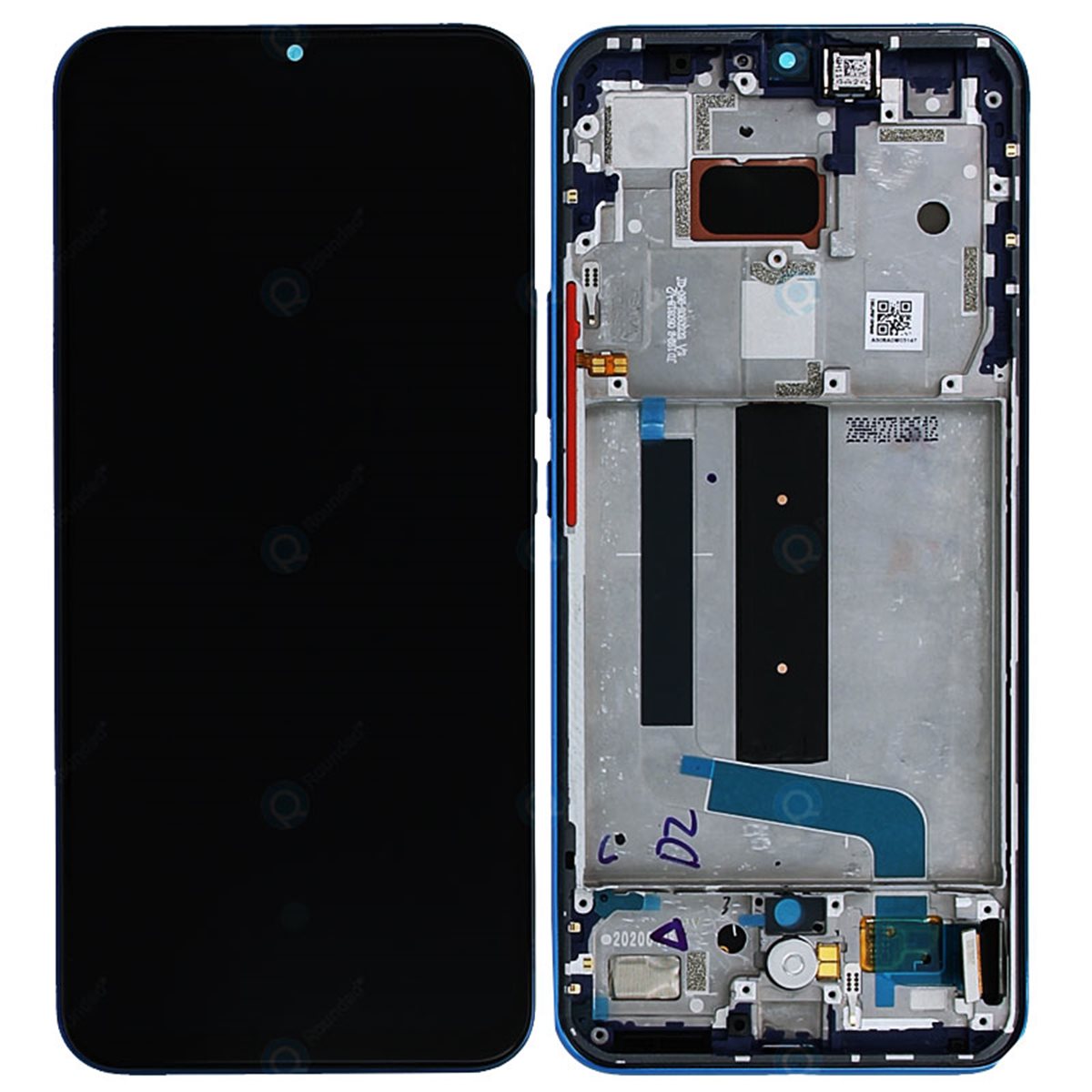 Pantalla completa original con marco Xiaomi Mi 10 Lite 5G Azul Boreal