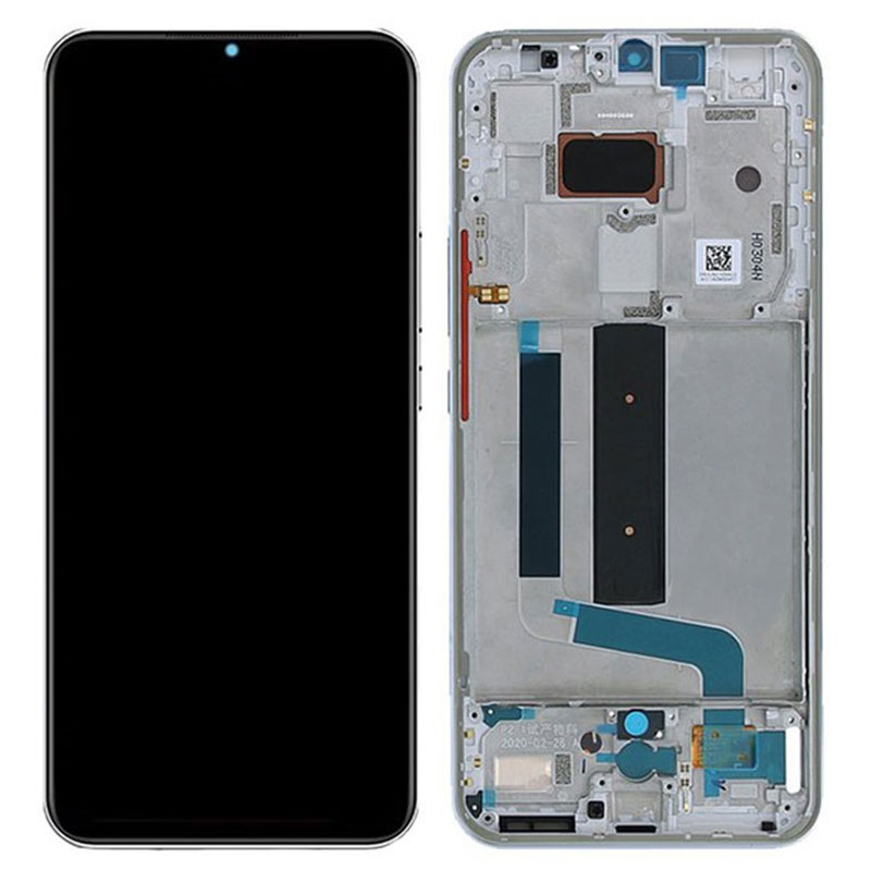 Pantalla completa original con marco Xiaomi Mi 10 Lite 5G Blanco