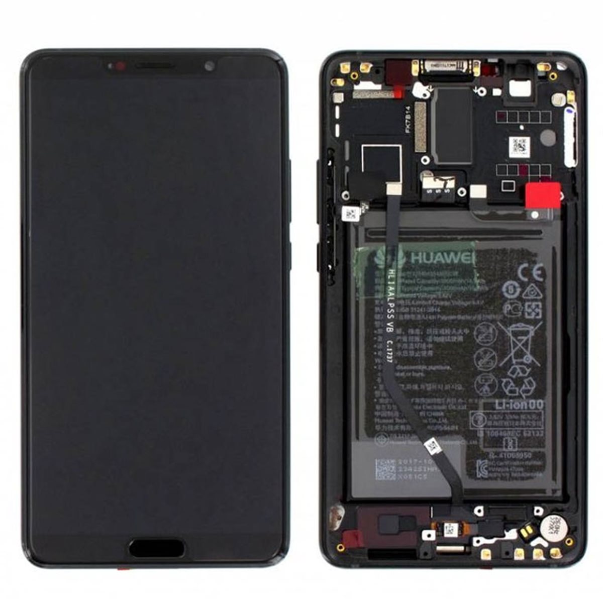Pantalla completa original con marco + bateria Huawei Mate 10 (ALP-L09, ALP-L29) Negro