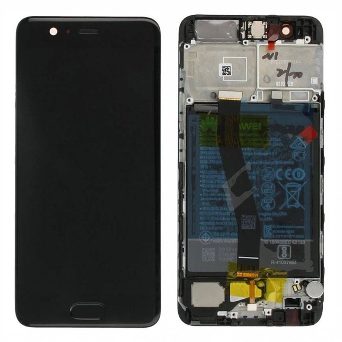 Pantalla completa original con marco + bateria Huawei P10 Negro